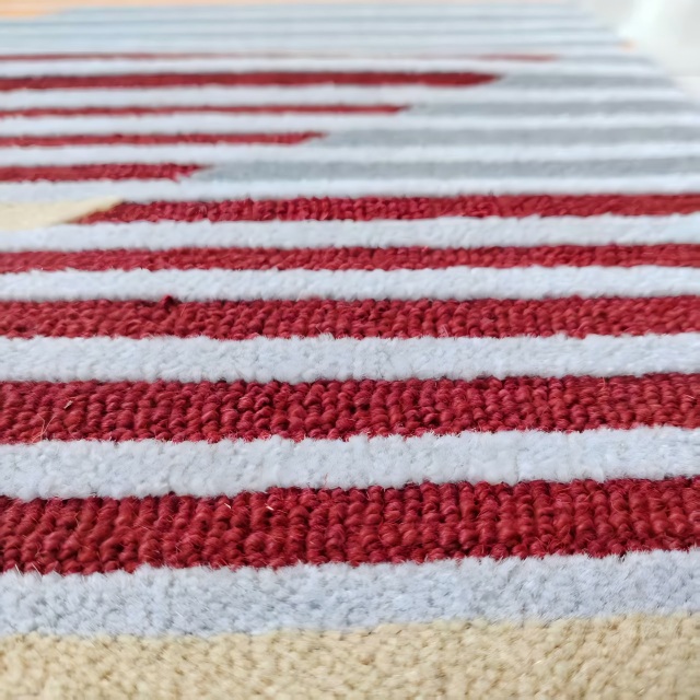 Axminster carpet with hand-crafted
