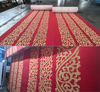 2025 China Beijing 80th Grand Parade Solution Dye Chinese Red Nylon Loop Pile Tufted Machine Made Carpet