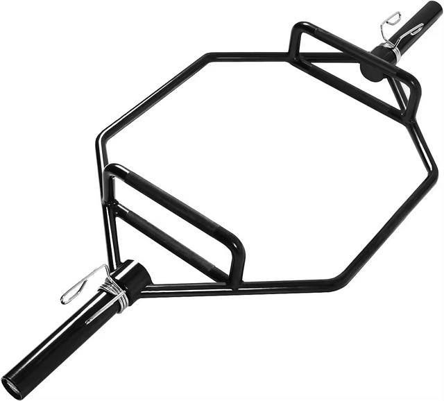 Black Hex Trap Barbell Bar