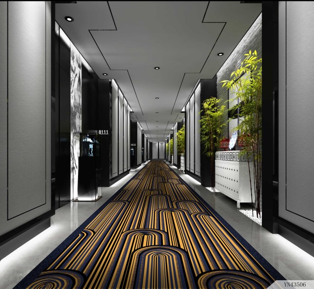 Axminster Area Rug for Hotel Corridor