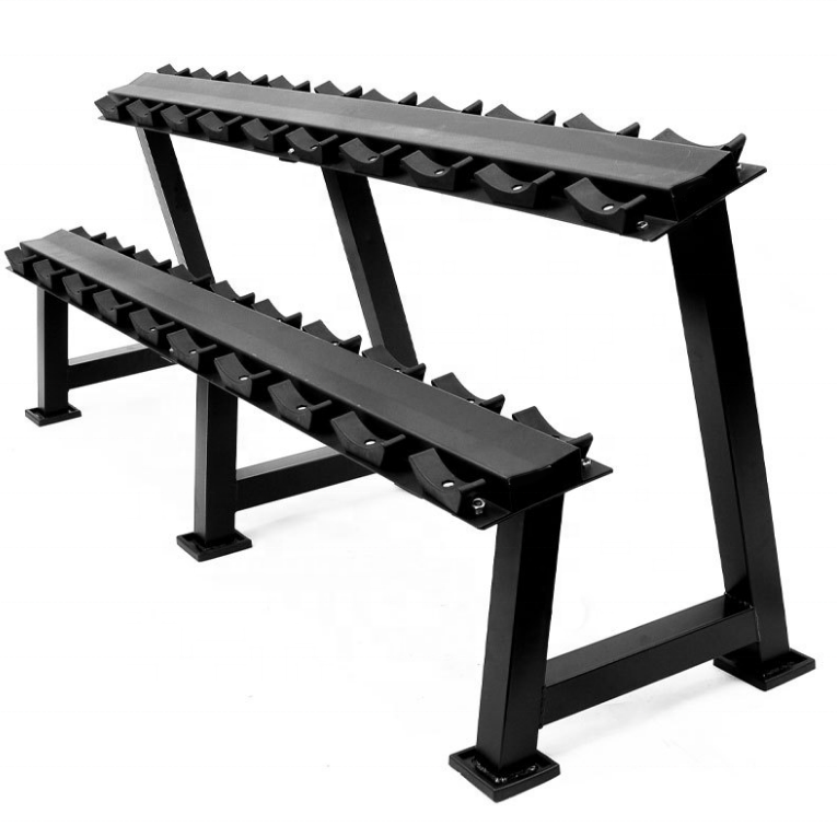 thumbnail image 2 of CAP Barbell Two Tier Dumbbell Rack - Steel Storage For Home Gym Organization 2 of 5