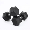 Rubber Coated Hex Dumbbell