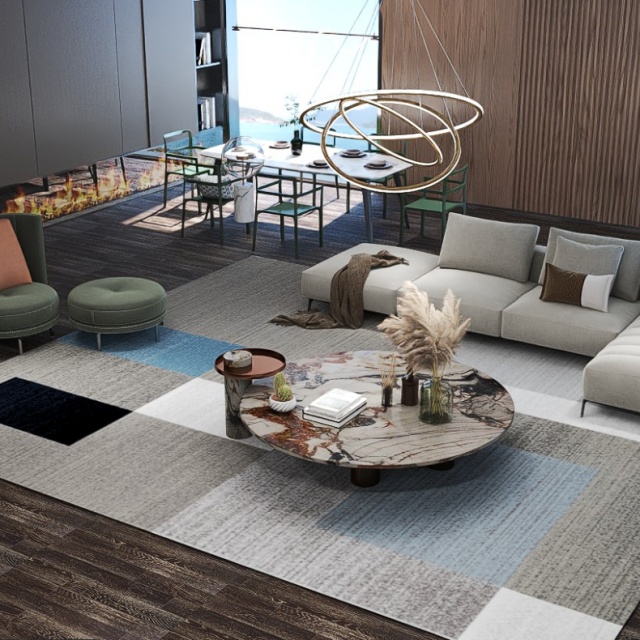 Printed floor carpet rug for home decoration