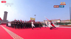 2025 China Beijing 80th Grand Parade Solution Dye Chinese Red Nylon Loop Pile Tufted Machine Made Carpet
