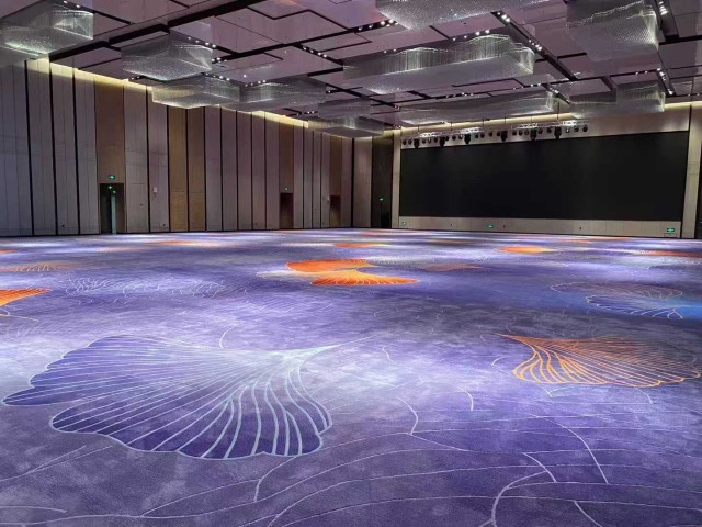 Axminster carpet with hand-crafted