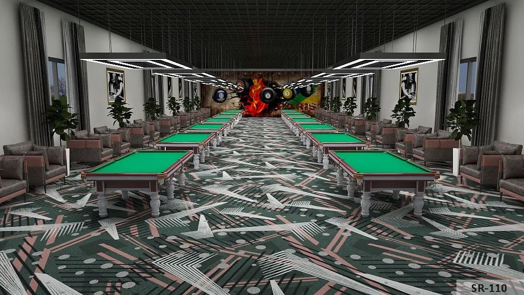  Axminster Carpet for Billiard Room