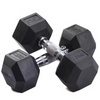 Rubber Coated Hex Dumbbell